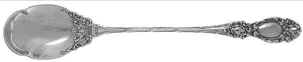 Lucerne (Sterling, 1896, No Monograms) Large Horseradish Serving Spoon