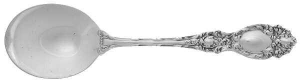 Lucerne (Sterling, 1896, No Monograms) Round Bowl Soup Spoon (Cream Soup)