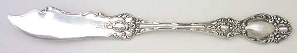 Lucerne (Sterling, 1896, No Monograms) Flat Handle Master Butter Knife