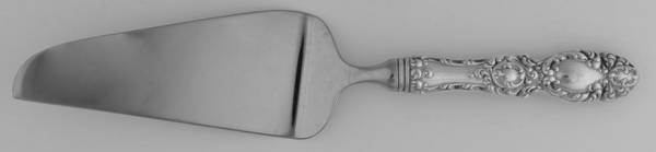 Lucerne (Sterling, 1896, No Monograms) Pie & Cake Server with Stainless Blade