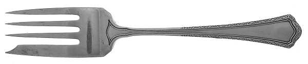 Madison (Sterling, 1913) Medium Solid Cold Meat Serving Fork
