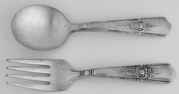 Maytime (Silverplate, 1944) 2 Pc Baby Set (BF, BS)