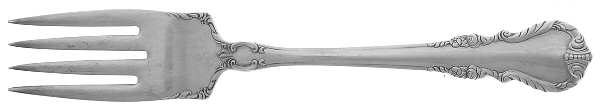 Melanie (Sterling, 1959) Medium Solid Cold Meat Serving Fork