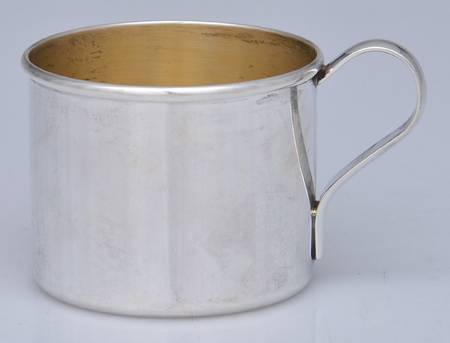 Sterling Hollowware Gold-Lined Baby Cup