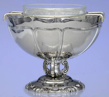 Silverplate Hollowware 3 Piece Caviar Serving Set