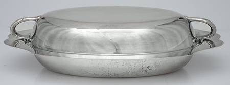 Silverplate Hollowware (2 Pc) 11" Oval Double Vegetable