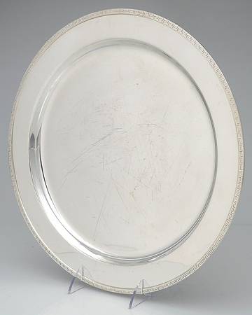 Silverplate Hollowware 14" Round Tray