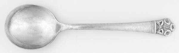 Morning Glory (Silverplate, 1945) Round Bowl Soup Spoon (Gumbo)