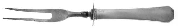 Monterey (Sterling, 1922) Small Steak Carving Fork with Stainless Prongs
