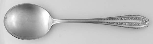 Mozart (Sterling, 1938) Round Bowl Soup Spoon (Cream Soup)
