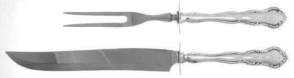 My Love (Sterling, 1958) (2 Pc)Carving Set-Lg Stnbl/Roast w/Sterling Guard