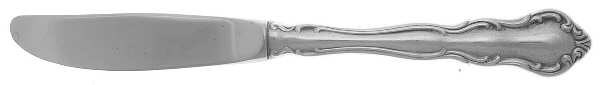 My Love (Sterling, 1958) Modern Hollow Butter Spreader (Stainless)