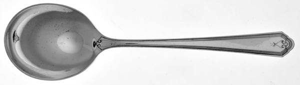 Nancy Dean (Silverplate, 1930) Round Bowl Soup Spoon (Bouillon)