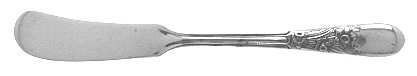 Nine Flowers (Silverplate, 1933) Flat Handle Butter Spreader