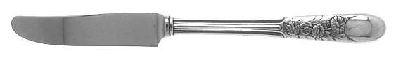 Nine Flowers (Silverplate, 1933) New French Hollow Grille Knife