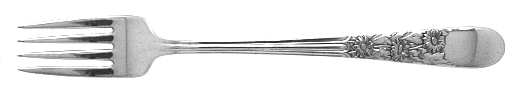 Nine Flowers (Silverplate, 1933) Grille Fork (Viande)