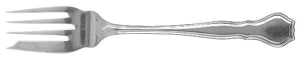 Nile (Sterling, 1908, No Monograms) Dessert Fork