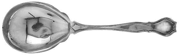 Nile (Sterling, 1908, No Monograms) Solid Salad Serving Spoon