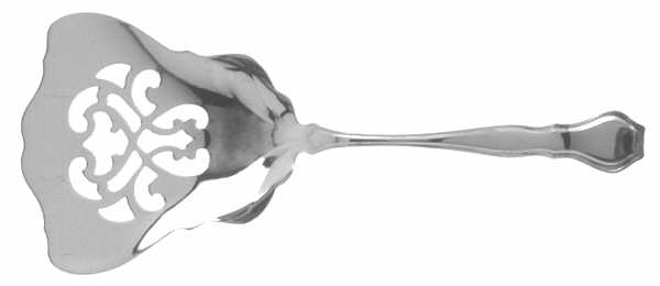 Nile (Sterling, 1908, No Monograms) Solid Bon Bon Spoon with Pierced Bowl