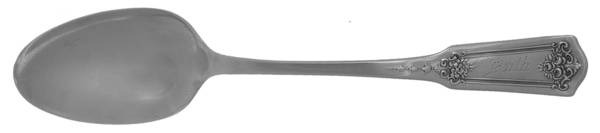 No. 43 (Sterling, 1910) Monogram Five O'Clock Teaspoon