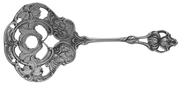 No. 80 (Sterling, 1909) Solid Bon Bon Spoon with Pierced Bowl
