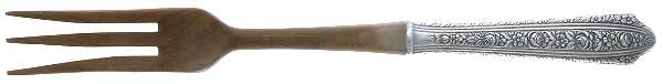 Normandie (Sterling, 1933) Salad Serving Fork with Wooden Prongs