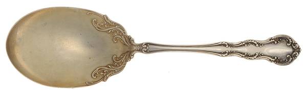 Irving (Sterling, 1900, R, W & S Stamp) Solid Salad Serving Spoon
