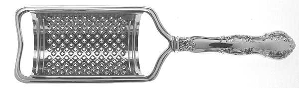 Irving (Sterling, 1900, R, W & S Stamp) Cheese Grater with Hollow Handle, Stainless Grater