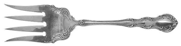 Irving (Sterling, 1900, R, W & S Stamp) Solid Salad Serving Fork