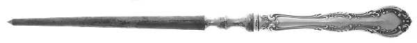 Irving (Sterling, 1900, R, W & S Stamp) Large Roast Steel Rod Knife Sharpener by Wallace Silver