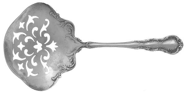 Irving (Sterling, 1900, R, W & S Stamp) Small Pierced Nut Serving Spoon by Wallace Silver