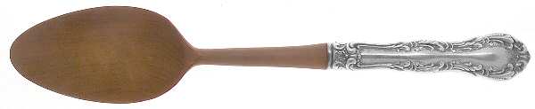 Irving (Sterling, 1900, R, W & S Stamp) Salad Serving Spoon with Wooden Bowl by Wallace Silver