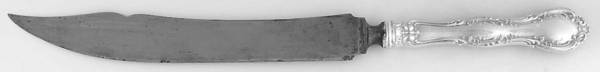 Irving (Sterling, 1900, R, W & S Stamp) Large Stainless Blade Roast Carving Knife