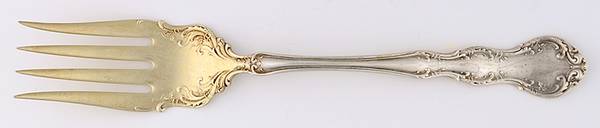 Irving (Sterling, 1900, R, W & S Stamp) Medium Solid Cold Meat Serving Fork