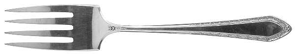 Orange Blossom (Sterling, 1923) Small Solid Cold Meat Serving Fork