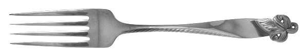 Orchid Elegance (Sterling, 1956) Fork by Wallace Silver