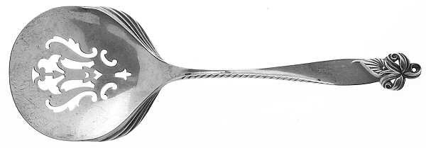 Orchid Elegance (Sterling, 1956) Solid Bon Bon Spoon with Pierced Bowl
