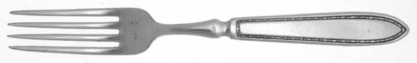 Pearl (Silverplate, 1913) Indented Solid Handled Fork