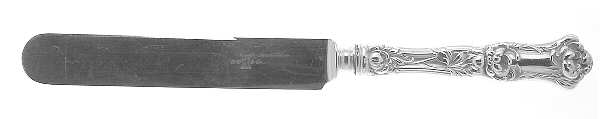 Peony (Sterling, 1906, No Monograms) Old French Hollow Knife with Bolster
