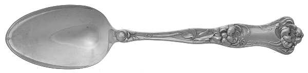 Peony (Sterling, 1906, No Monograms) Tablespoon (Serving Spoon)