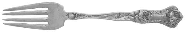 Peony (Sterling, 1906, No Monograms) Individual Salad Fork