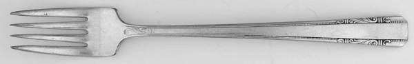 Personality (Silverplate, 1938, Monograms)    Grille Fork (Viande)