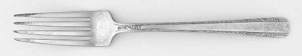 Personality (Silverplate, 1938, No Monograms) Youth Fork