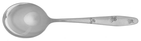 Pine Cone (Stainless) Round Bowl Soup Spoon (Cream Soup)