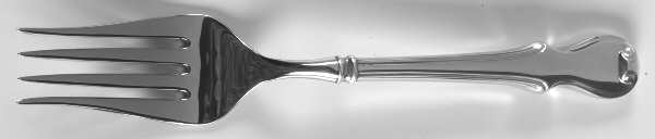 Plymouth Colony (Sterling II, 1976) Cold Meat Serving Fork Hollow Handle