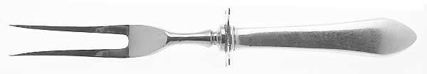 Plain Colonial (Sterling) Small Steak Carving Fork with Stainless Prongs