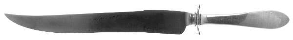 Plain Colonial (Sterling) Large Stainless Blade Roast Carving Knife