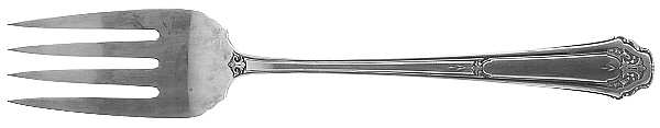Princess Anne (Sterling, 1926) Small Solid Cold Meat Serving Fork