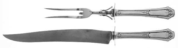 Princess Anne (Sterling, 1926) (2 Pc)Carving Set-Lg Stnbl/Roast w/Sterling Guard