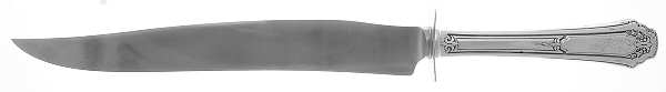 Princess Anne (Sterling, 1926) Large Carving/Roast Knife StnlBl w/Sterling Guard
